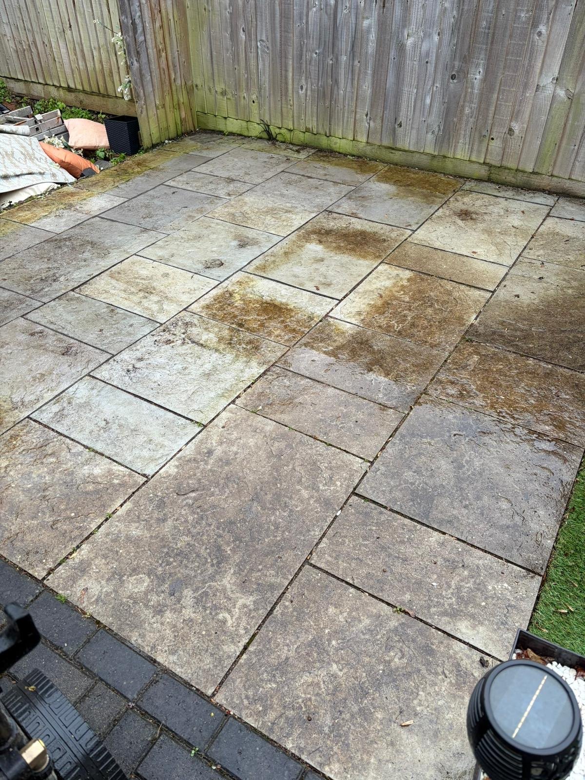 Patio refresh before cleaning