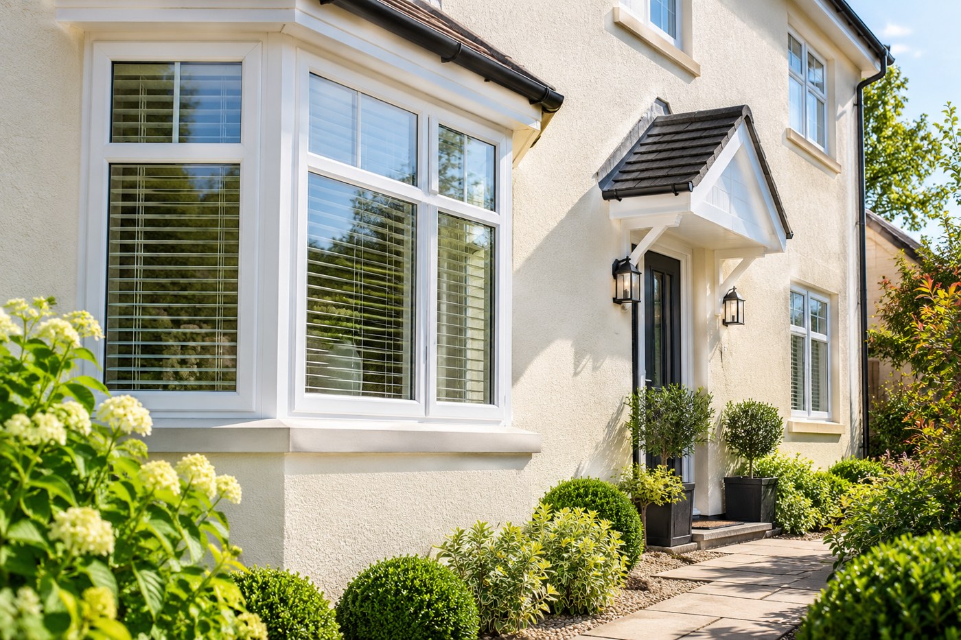 Rendered house exterior