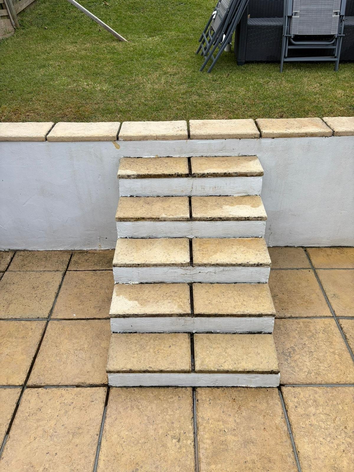 Steps brought back to life after cleaning