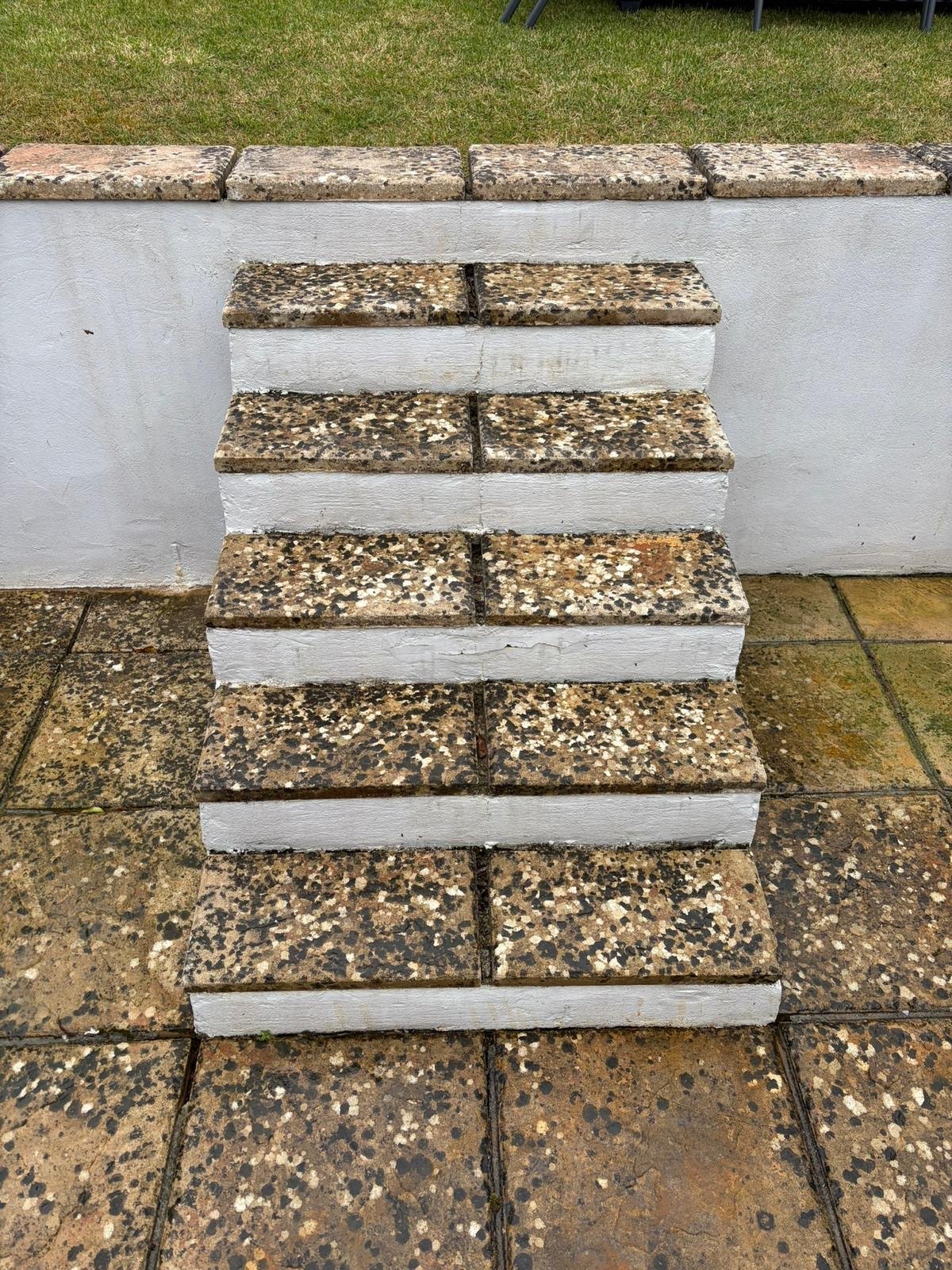 Steps brought back to life before cleaning